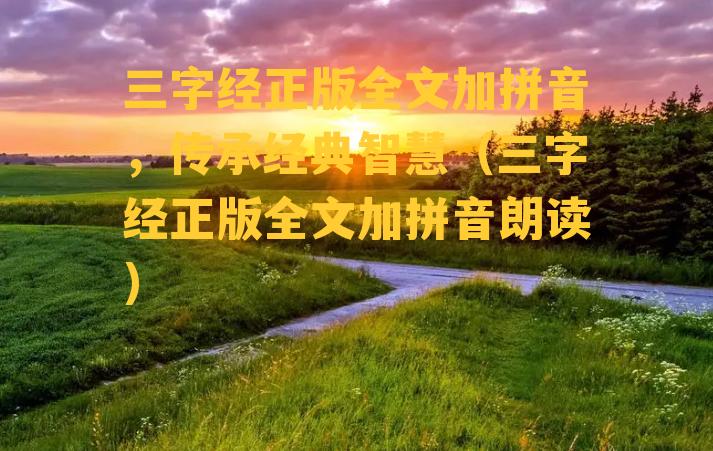 三字经正版全文加拼音，传承经典智慧（三字经正版全文加拼音朗读）