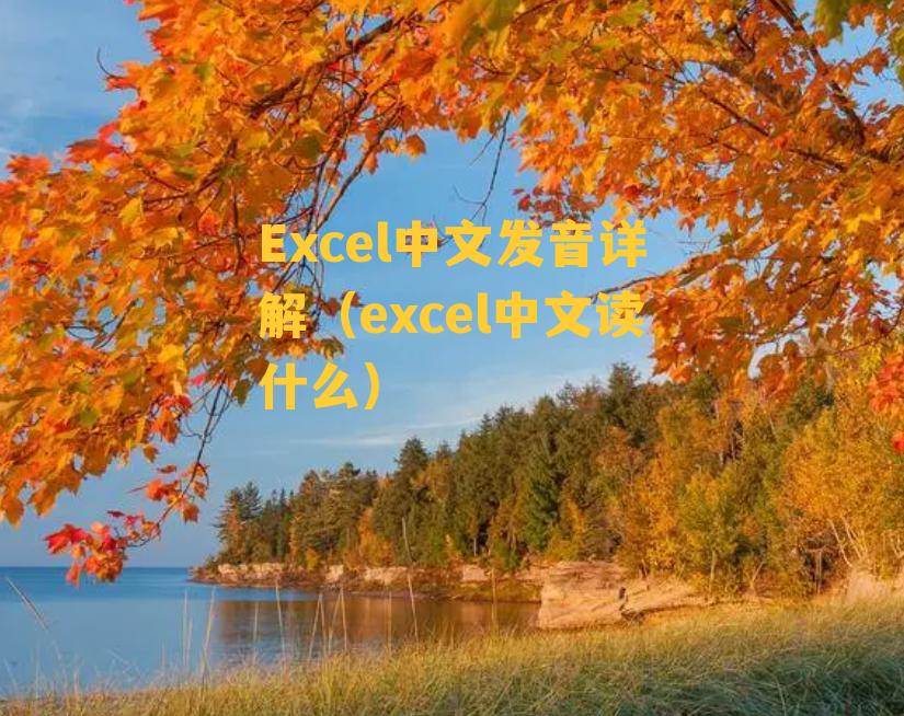 Excel中文发音详解（excel中文读什么）