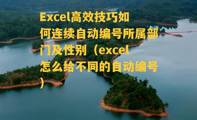 Excel高效技巧如何连续自动编号所属部门及性别（excel怎么给不同的自动编号）