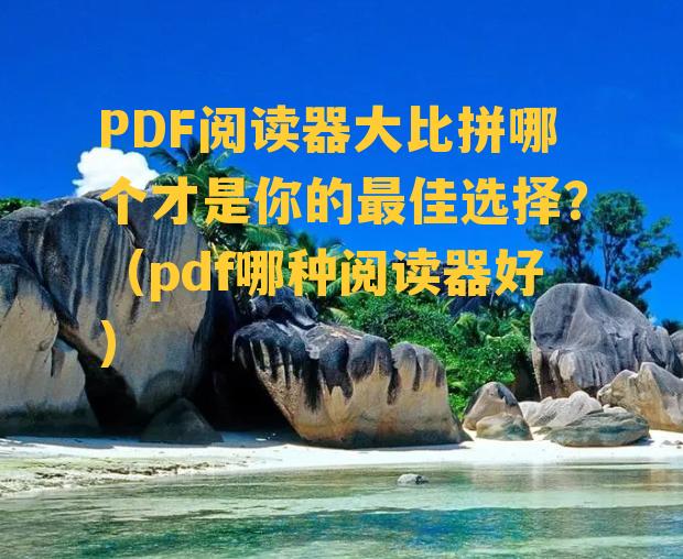 PDF阅读器大比拼哪个才是你的最佳选择？（pdf哪种阅读器好）