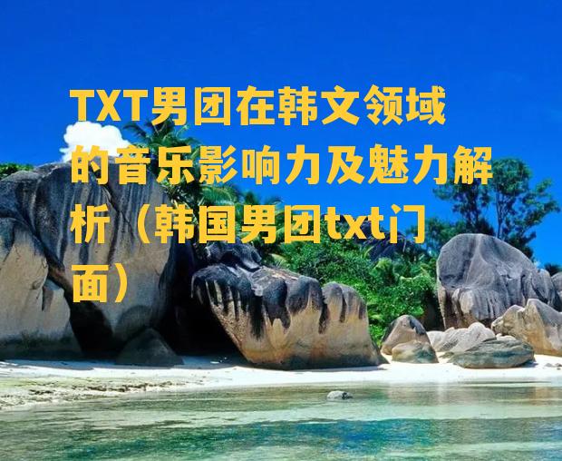 TXT男团在韩文领域的音乐影响力及魅力解析（韩国男团txt门面）