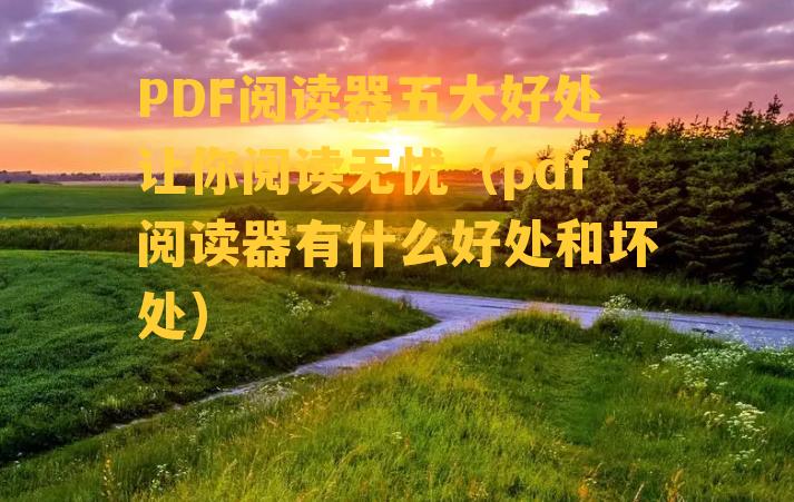 PDF阅读器五大好处让你阅读无忧（pdf阅读器有什么好处和坏处）