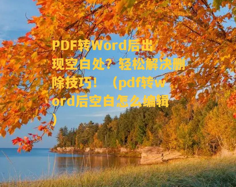 PDF转Word后出现空白处？轻松解决删除技巧！（pdf转word后空白怎么编辑）