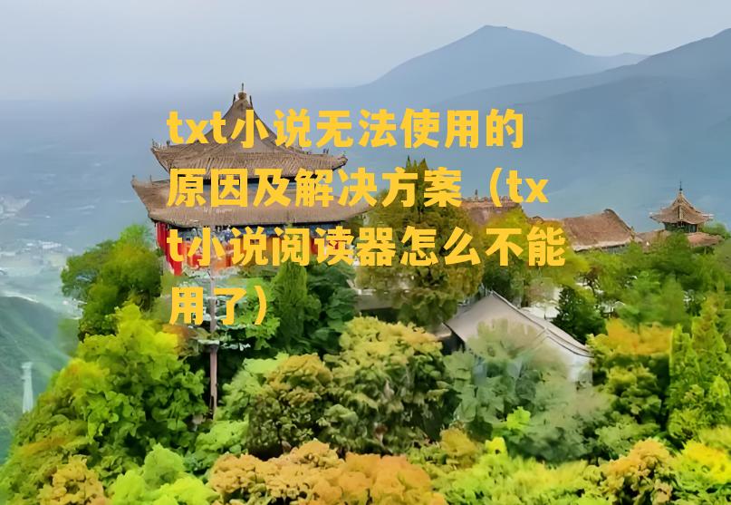 txt小说无法使用的原因及解决方案（txt小说阅读器怎么不能用了）