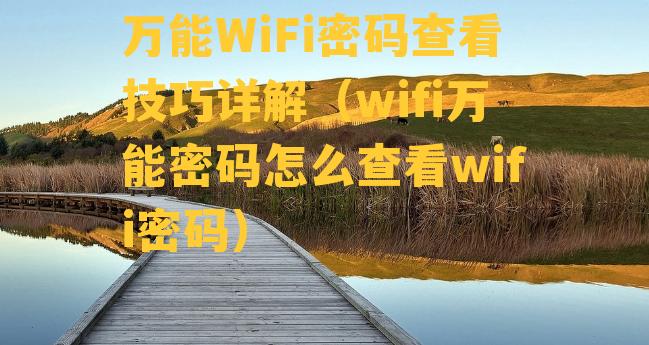 万能WiFi密码查看技巧详解（wifi万能密码怎么查看wifi密码）