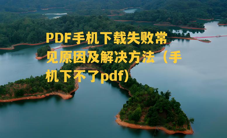 PDF手机下载失败常见原因及解决方法（手机下不了pdf）