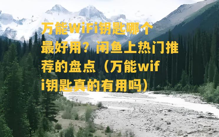 万能WiFi钥匙哪个最好用？闲鱼上热门推荐的盘点（万能wifi钥匙真的有用吗）