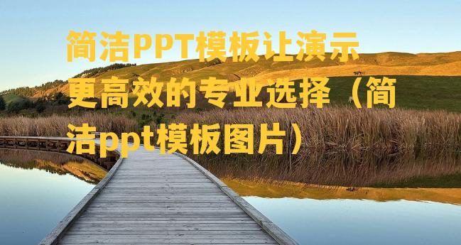 简洁PPT模板让演示更高效的专业选择（简洁ppt模板图片）