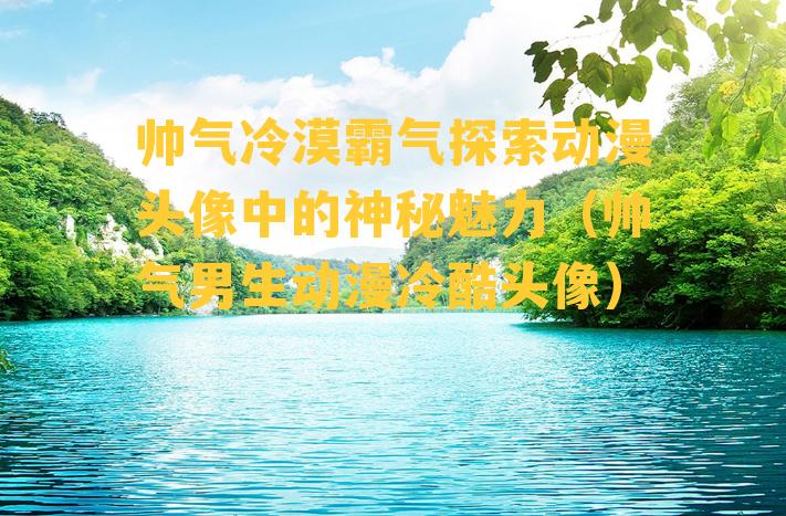 帅气冷漠霸气探索动漫头像中的神秘魅力（帅气男生动漫冷酷头像）