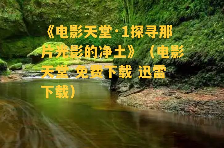 《电影天堂·1探寻那片光影的净土》（电影天堂 免费下载 迅雷下载）