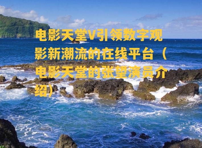 电影天堂V引领数字观影新潮流的在线平台（电影天堂的张望演员介绍）