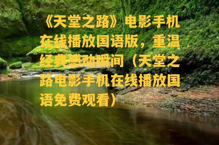 《天堂之路》电影手机在线播放国语版，重温经典感动瞬间（天堂之路电影手机在线播放国语免费观看）